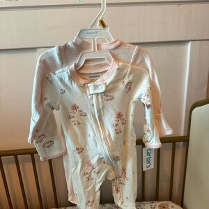 Carter's baby girl pajamas
